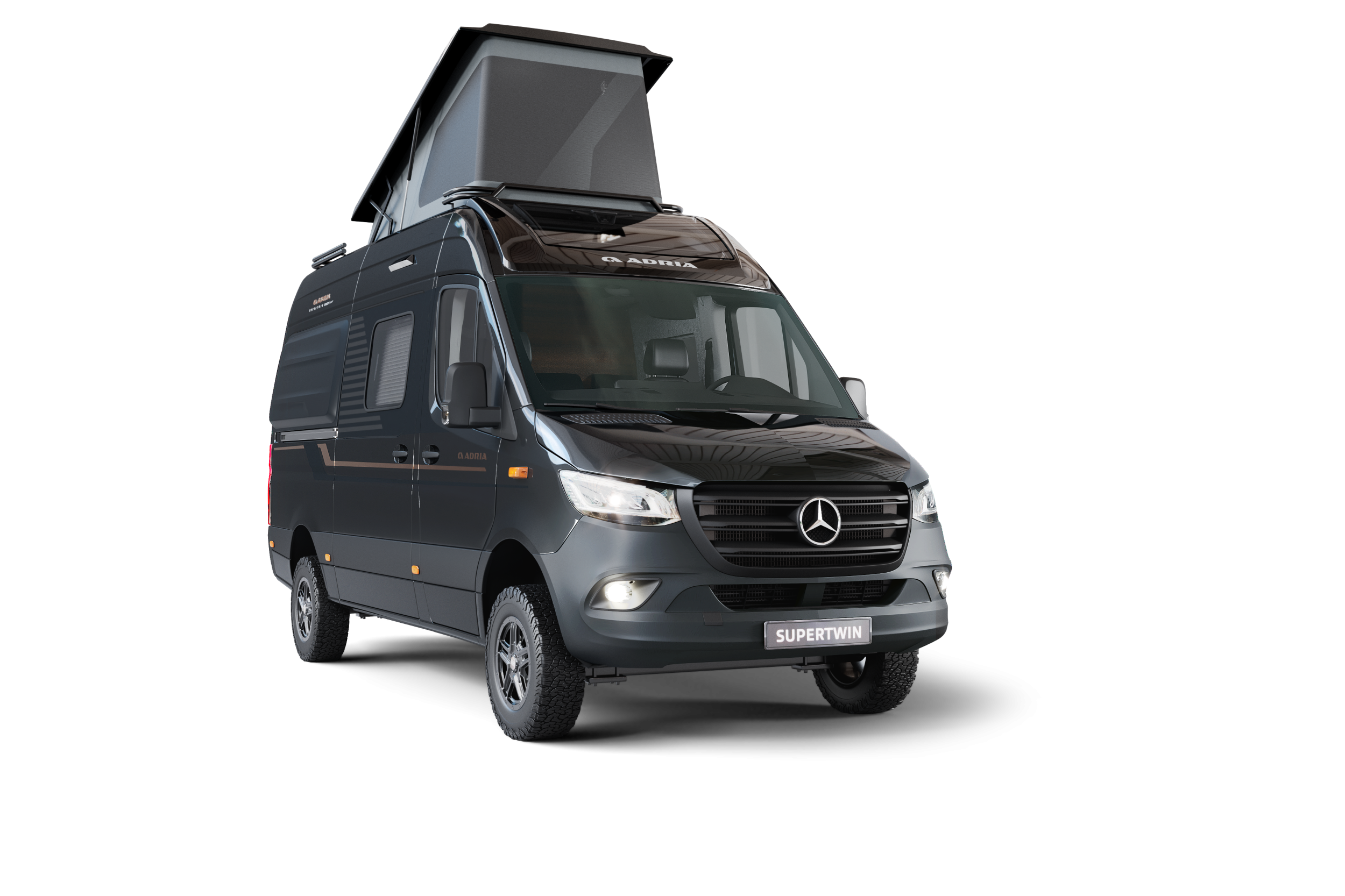zu sehen ist ein grauer Adria  SUPERTWIN 4x4 600 SPB