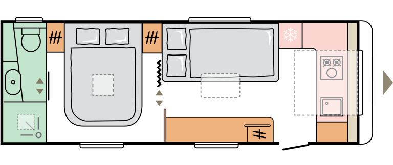 Grundriss Adria Alpina 663 HAT