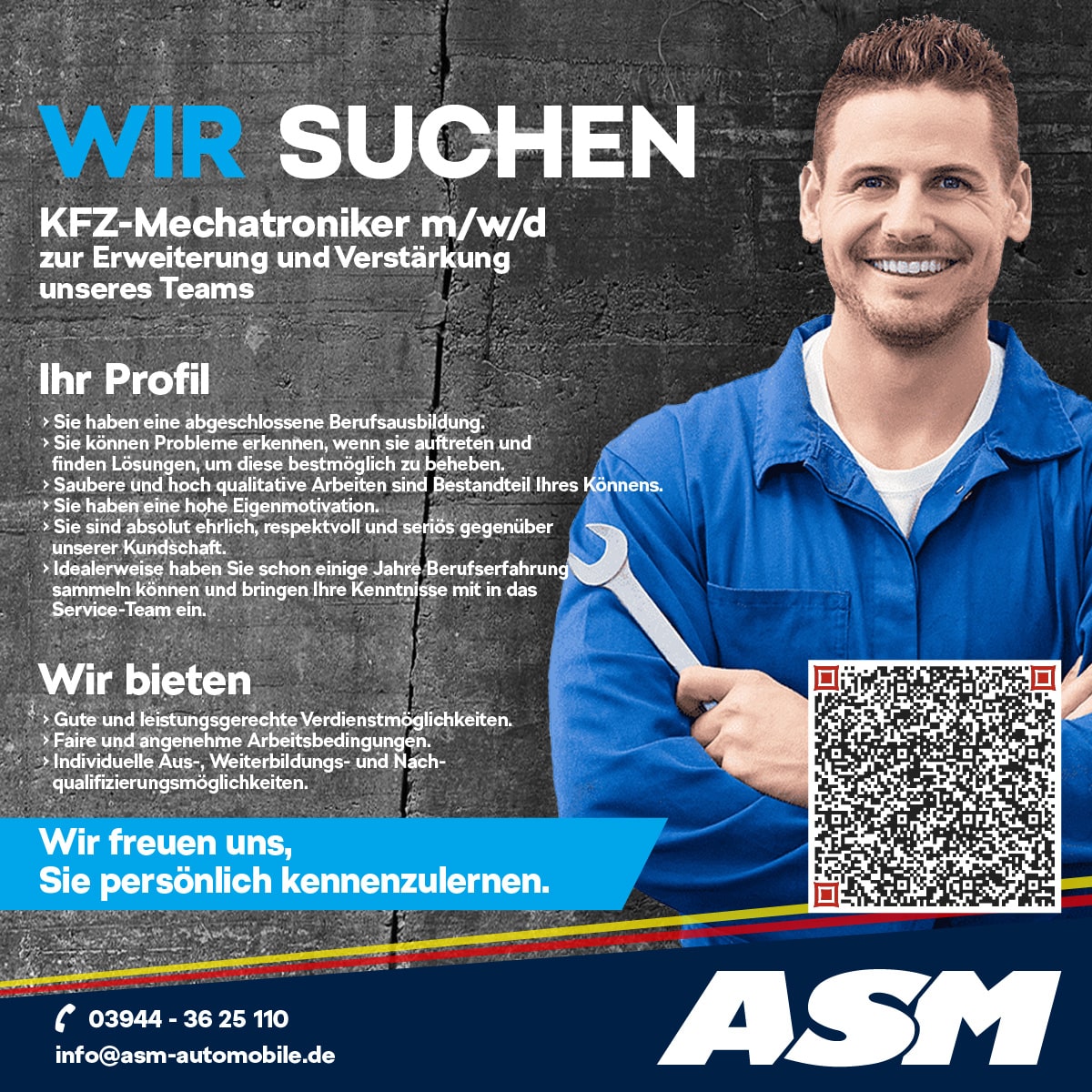 KFZ Mechatroniker (m/w/d) bei ASM Autoservice Meißner e.K. 