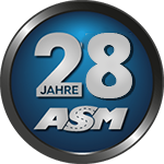 28 Jahre ASM Logo 