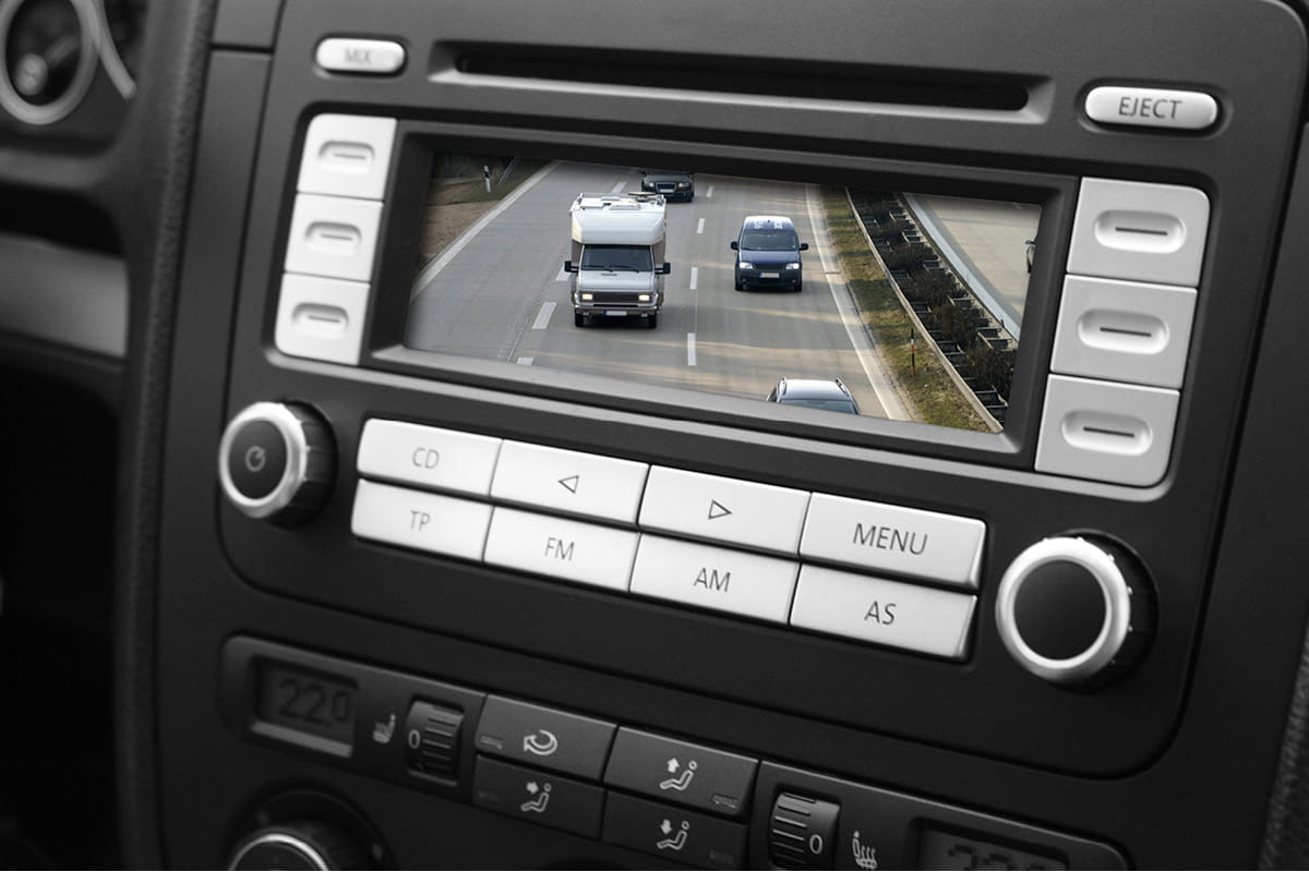 zu sehen ist eine Rückfahrkamera