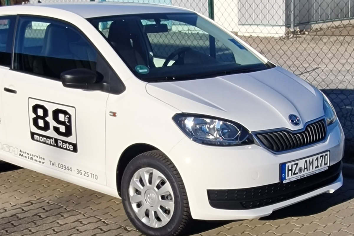 Skoda Citigo mit Ladefläche
